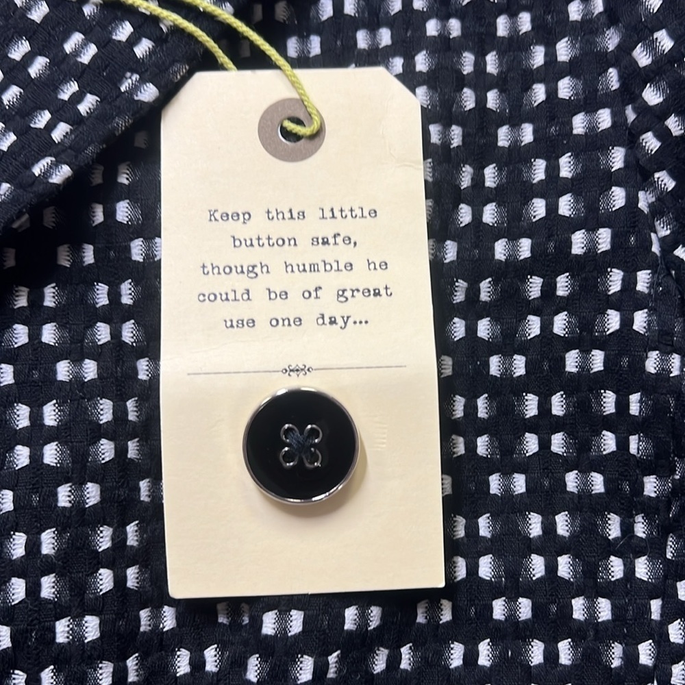 Anthropologie Printed Jacket Black White - Picture 6 of 9